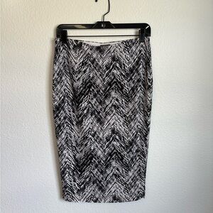 Vince Camuto Black and White Pencil Skirt